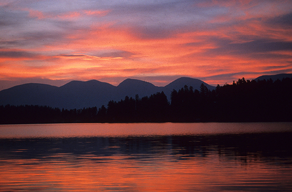 flathead lake sunrise